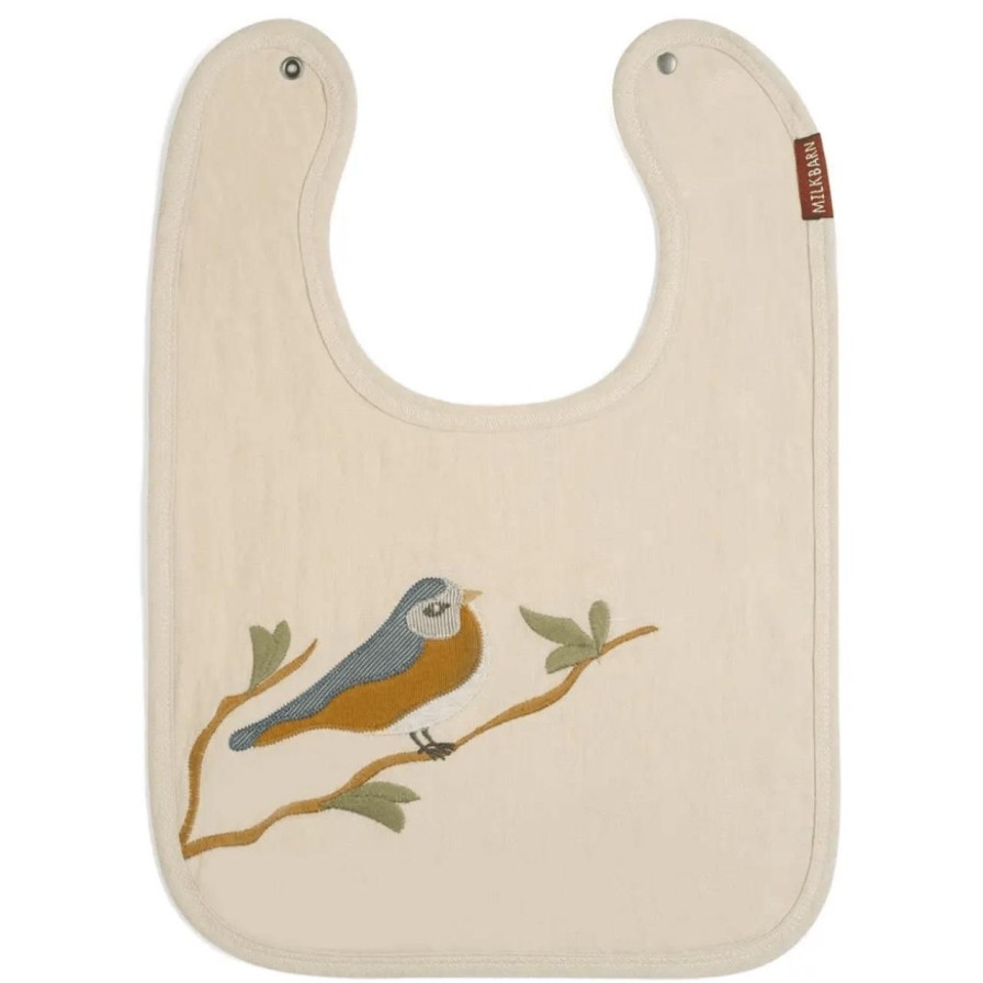 Baby Perch Home | Blue Bird Applique Bib