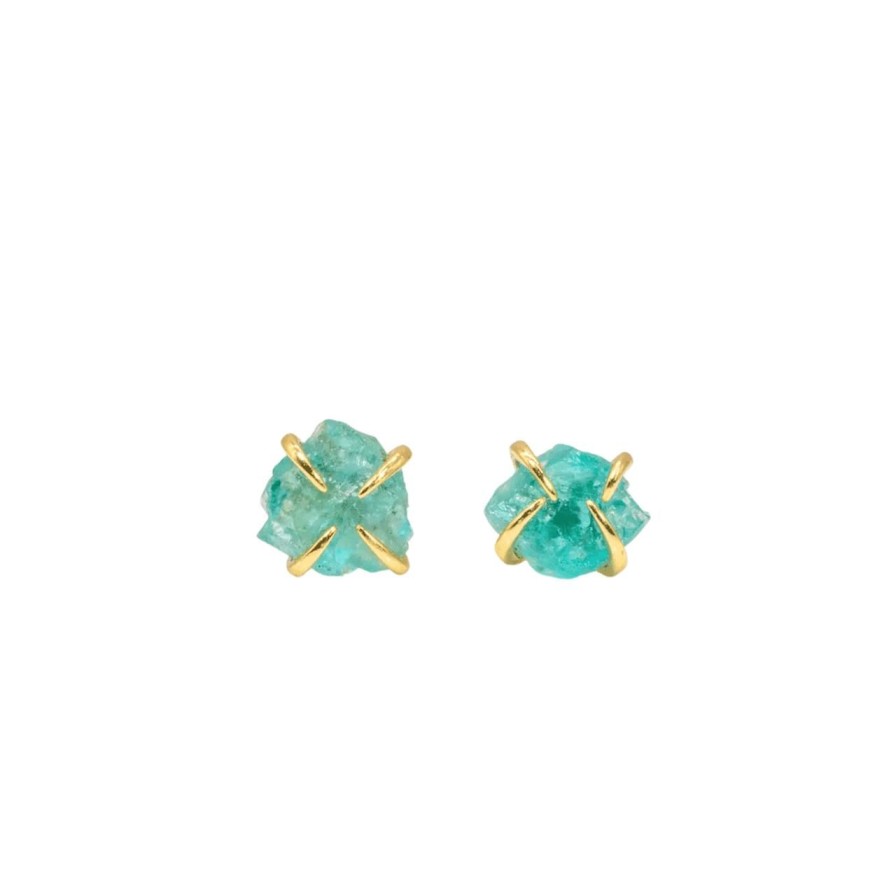 Lifestyle Perch Home | Aquamarine Raw Prong Earring