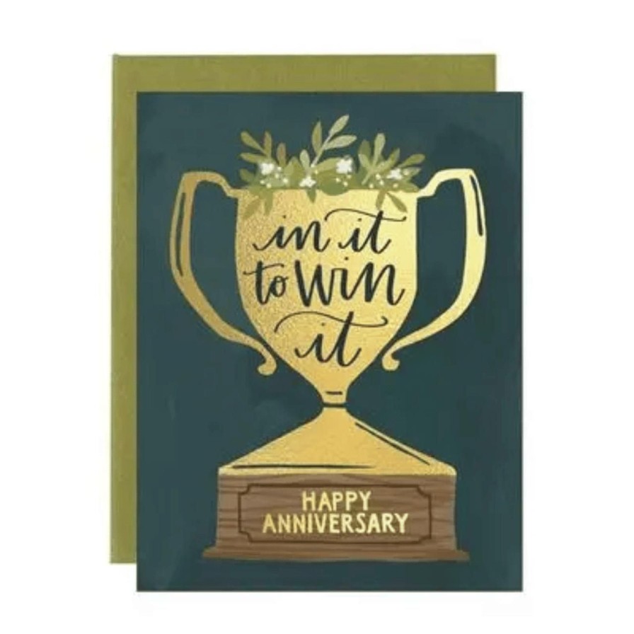 Stationery & Gifts Perch Home | Anniversary Trophy Card