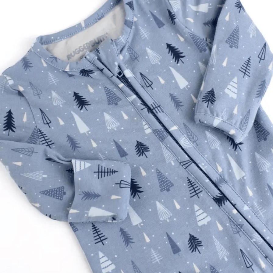 Baby Perch Home | Frosted Forest Footed Pajama