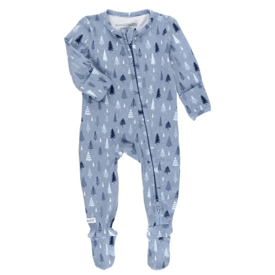 Baby Perch Home | Frosted Forest Footed Pajama