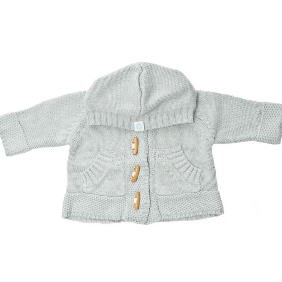 Baby Perch Home | Blue Crochet Knit Hoodie