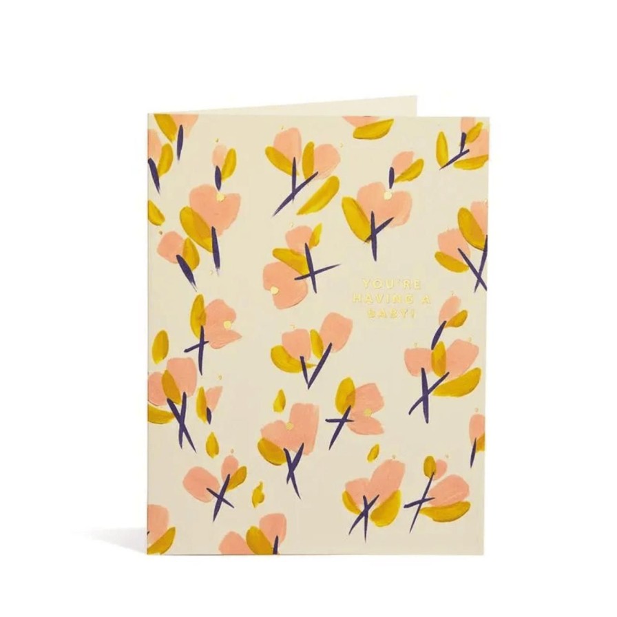 Stationery & Gifts Perch Home | Baby Rosebuds Card