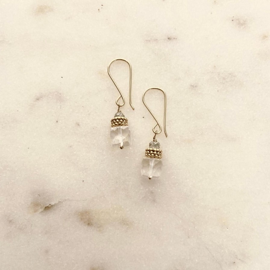 Lifestyle Perch Home | Stacked Trio Earrings|Quartz