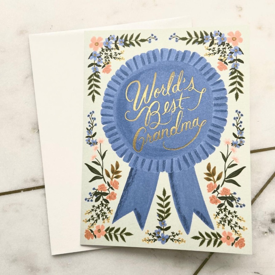 Stationery & Gifts Perch Home | World'S Best Grandma Card