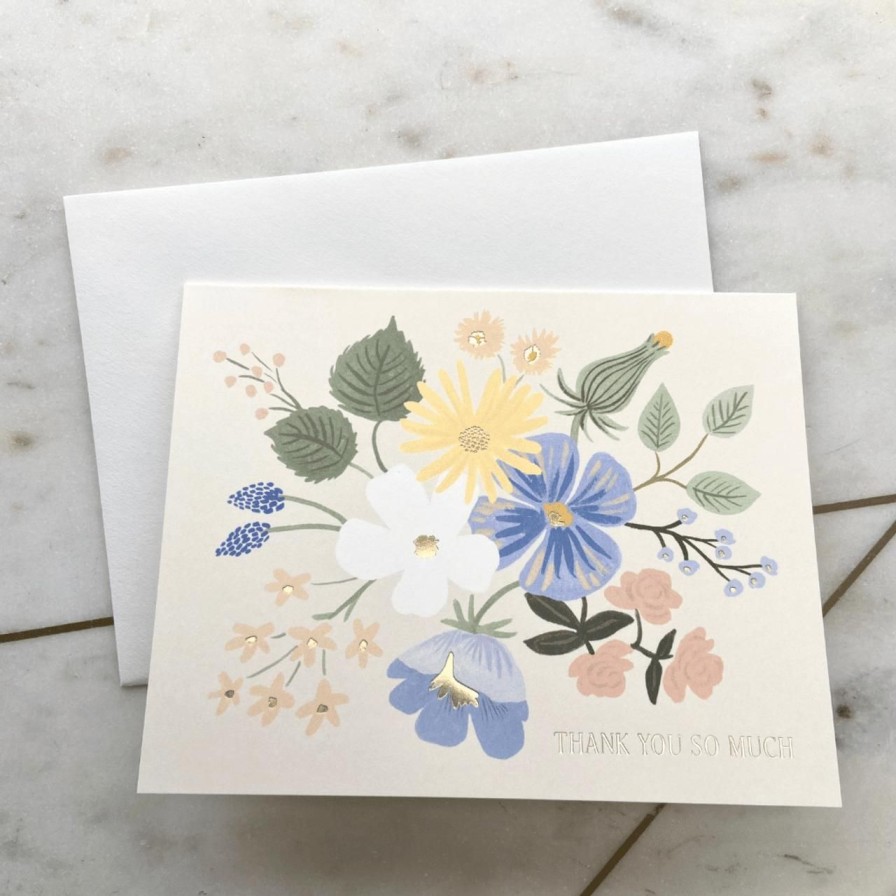 Stationery & Gifts Perch Home | Garden Party Blue Thank You Card