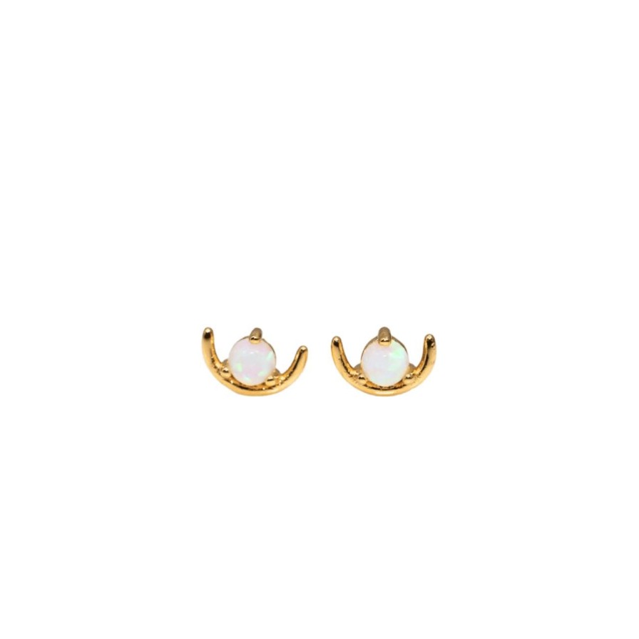 Lifestyle Perch Home | Opal Scoop Stud Earring