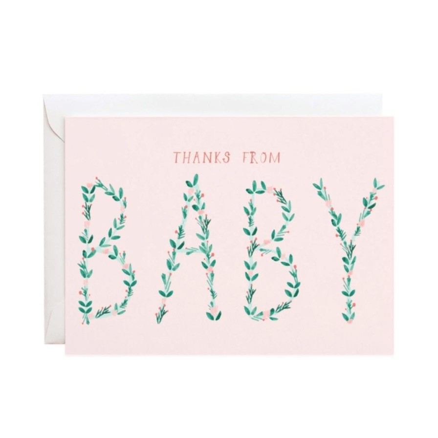 Stationery & Gifts Perch Home | Thanks From Baby Notecards