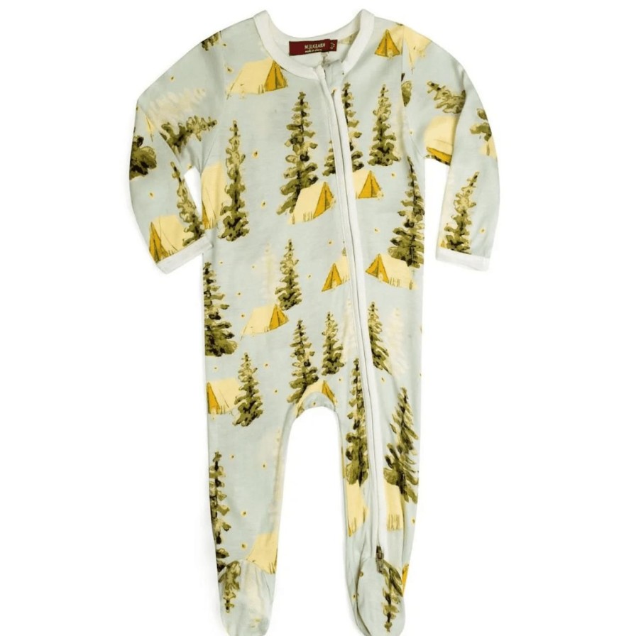 Baby Perch Home | Camping Zipper Footed Romper